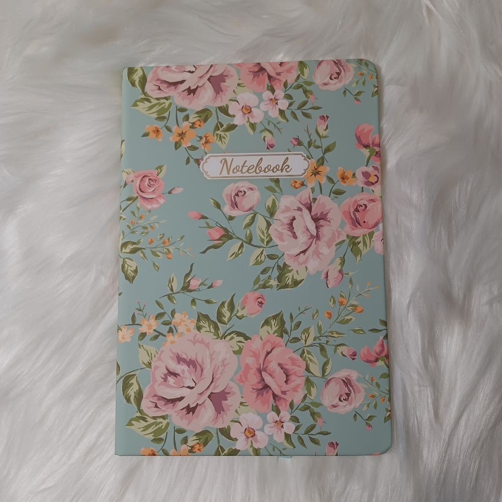 Floral Journal, Hardcover Notebook 80 Pages, 5.5×8.5 inch